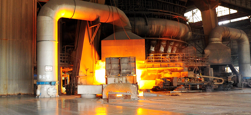 image of heavy industrial machinery from a far