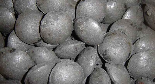 close-up of a pile of cold briquettes