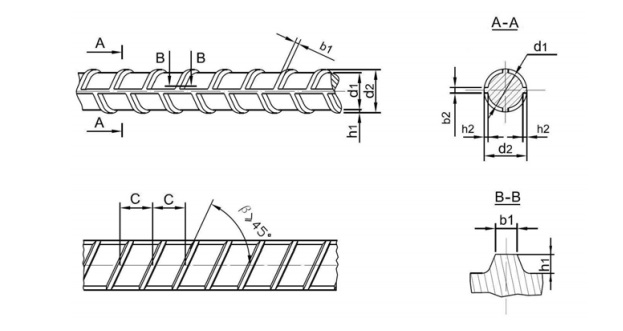 rebar dimension diagram