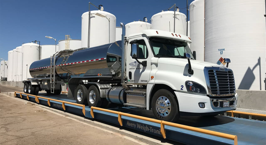 a tanker truck carrying liquid urea